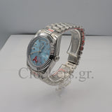 DAY-DATE 36 MM SS SKY BLUE DIAL DIAMONDS MARKERS