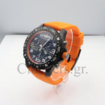 BREITLING ENDURANCE PRO CHRONOGRAPH SUPER QUARTZ 44MM BLACK DIAL MENS WATCH ORANGE