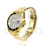 SUBMARINER GOLD BLACK DIAL CERAMIC BEZEL 40MM CLONE