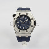 AUDEMARS PIGUET ROYAL OAK OFFSHORE DIVER 15710ST.OO.A052CA.01 BLUE INDEX STAINLESS STEEL RUBBER 42MM