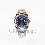 DATEJUST 36MM SS SILVER OYSTER BLUE DIAL DIAMONDS MARKERS CLONE