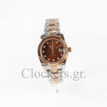 DATEJUST 31MM 2-TONE GOLD OYSTER BROWN DIAL DIAMONDS MARKERS 2022 CLONE