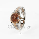 DATEJUST 31MM 2-TONE GOLD OYSTER BROWN DIAL DIAMONDS MARKERS 2022 CLONE