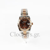 DATEJUST 31MM 2-TONE BRONZE CHOCOLATE ROMAN DIAMONDS CLONE