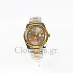 DATEJUST 41MM 2-TONE GOLD GRAY DIAL STICK MARKERS clone