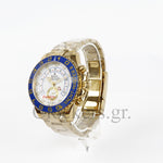 YACHT-MASTER II GOLD BLUE CERAMIC BEZEL 44MM CLONE