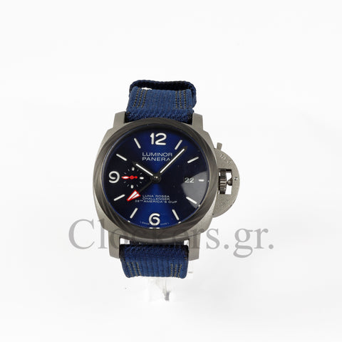 PANERAI LUMINOR 1950 3 DAYS GMT AUTOMATIC CERAMICA BLUE 44MM CLONE