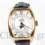 FRANCK MULLER MARINER GOLD WHITE BLACK MARKERS MOON 50MM CLONE