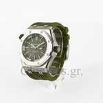 AUDEMARS PIGUET ROYAL OAK OFFSHORE DIVER 15710ST.OO.A052CA.01 KHAKI INDEX STAINLESS STEEL RUBBER 42MM CLONE