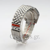 DATEJUST 36 MM SS SILVER JUBILEE BLACK DIAL STCIKS MARKERS