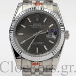 DATEJUST 41MM SS SILVER JUBILEE GRAY DIAL STCIKS MARKERS