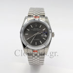 DATEJUST 41MM SS SILVER JUBILEE GRAY DIAL STCIKS MARKERS