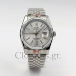 DATEJUST 41MM SS SILVER JUBILEE SIVER DIAL STCIKS MARKERS