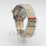 DATEJUST 36MM 2-TONE GOLD OYSTER WHITE DIAL STICKS MARKERS