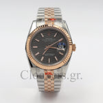 DATEJUST 36MM 2-TONE ROSE GOLD JUBILEE GREY DIAL STICKS MARKERS