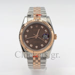 DATEJUST 36MM 2-TONE ROSE GOLD JUBILEE BRONZE  DIAL DIAMONDS  MARKERS