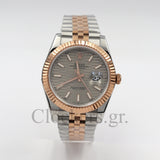 DATEJUST 36MM 2-TONE ROSE GOLD JUBILEE GREY DIAL STICKS MARKERS