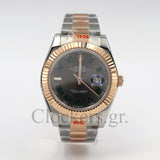 DATEJUST 36 MM 2-TONE OYSTER FLUTED GRAY ROMAN