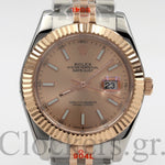 DATEJUST 36MM 2-TONE BRONZE PINK DIAL STICK MARKERS