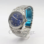 DAY-DATE II 40MM SILVER BLUE DIAL DIAL ROMAN MARKERS