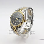 DATEJUST 36 MM 2-TONE GOLD JUBILEE BLACK DIAL STICKS MARKERS