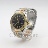 DATEJUST 36MM 2-TONE GOLD JUBILEE BLACK DIAL DIAMONDS MARKERS