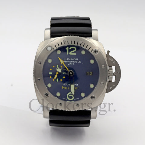 PANERAI LUMINOR SUBMERSIBLE AMAGNETIC GMT POLE 2 POLE clock