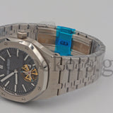 AUDEMARS PIGUET ROYAL OAK JUMBO EXTRA-THIN BLACK DIAL 15202PT.OO.1240PT.01