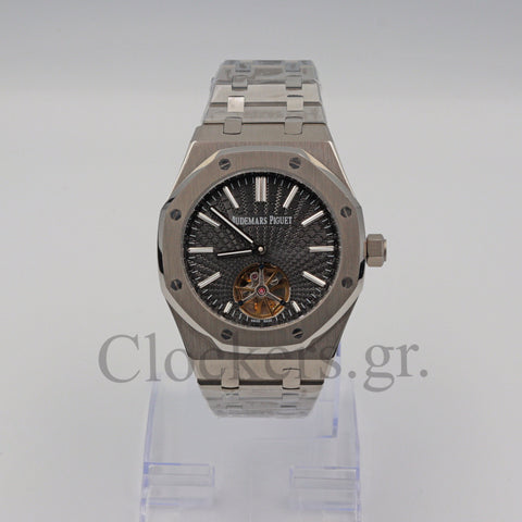 AUDEMARS PIGUET ROYAL OAK JUMBO EXTRA-THIN BLACK DIAL 15202PT.OO.1240PT.01