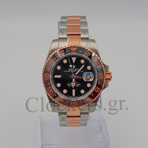 GMT-MASTER II  ROSE GOLD 2-TONE OYSTER CERAMIC BEZEL 40MM