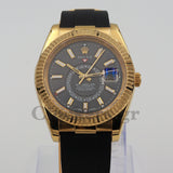 SKY-DWELLER BLACK DIAL AUTOMATIC MEN'S RUBBER