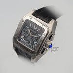 SANTOS 100 STEEL AUTOMATIC CHRONOGRAPH LARGE MEN'S WATCH