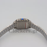 CARTIER SANTOS DE CARTIER LARGE STEEL & ADLC BLUE DIAL MEN'S AUTOMATIC WATCH