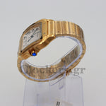 SANTOS DE CARTIER WATCH LARGE MODEL, AUTOMATIC,  GOLD,  INTERCHANGEABLE