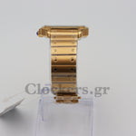 SANTOS DE CARTIER WATCH LARGE MODEL, AUTOMATIC,  GOLD,  INTERCHANGEABLE