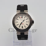 BVLGARI ALUMINIUM 40MM GREYBLACK DIAL RUBBER BEZEL