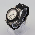 BVLGARI ALUMINIUM 40MM GREYBLACK DIAL RUBBER BEZEL