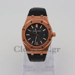 AUDEMARS PIGUET ROYAL OAK AUTOMATIC ROSE GOLD BLACK DIAL