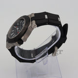 BVLGARI ALUMINIUM 40MM GREYBLACK DIAL RUBBER BEZEL