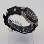 BVLGARI ALUMINIUM 40MM GREYBLACK DIAL RUBBER BEZEL