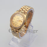 DAYDATE 36MM YELLOW GOLD GOLD DIAL DIAMONDS MARKERS