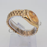 DAYDATE 36MM YELLOW GOLD GOLD DIAL DIAMONDS MARKERS