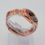 DAYTONA COSMOGRAPH BLACK DIAL ROSE GOLD RAINBOW 40MM