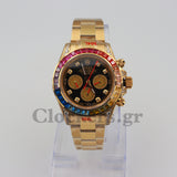 COSMOGRAPH DAYTONA BLACK DIAL  GOLD RAINBOW 40MM