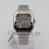 CARTIER SANTOS DE CARTIER LARGE STEEL & ADLC GREY DIAL MEN'S AUTOMATIC