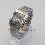 CARTIER SANTOS DE CARTIER LARGE STEEL & ADLC GREY DIAL MEN'S AUTOMATIC