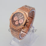 AUDEMARS PIGUET ROYAL OAK CHRONOGRAPH PINK GOLD BROWN DIAL 26239OR.OO.D821CR