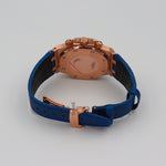 AUDEMARS PIGUET ROYAL OAK CHRONOGRAPH PINK GOLD BLUE DIAL.