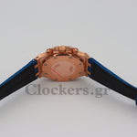 AUDEMARS PIGUET ROYAL OAK CHRONOGRAPH PINK GOLD BLUE DIAL.