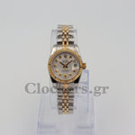 LADY DATEJUST CHAMPAGNE 28MM DIAL STEEL AND 18K YELLOW GOLD OYSTER2-TONE WATCH